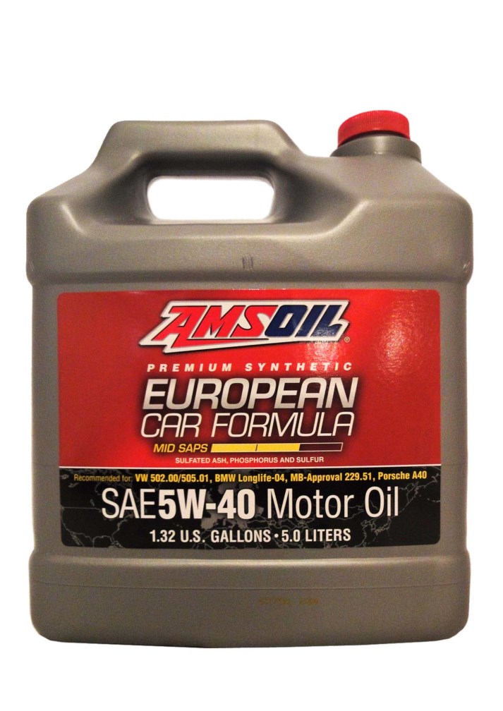 Моторное масло European Car Formula, 5л Синтетическое "Amsoil"